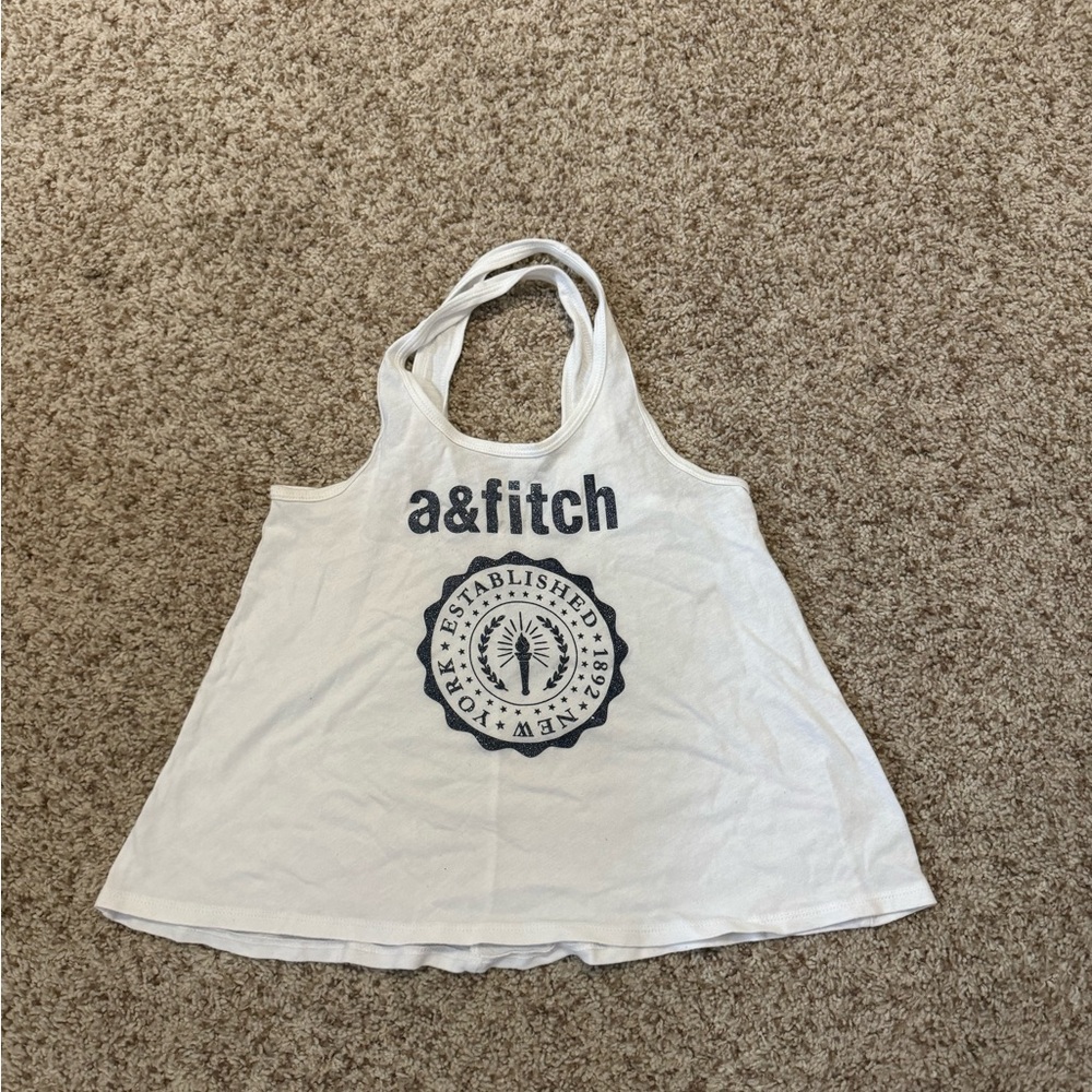 abercrombie and fitch girls white tank